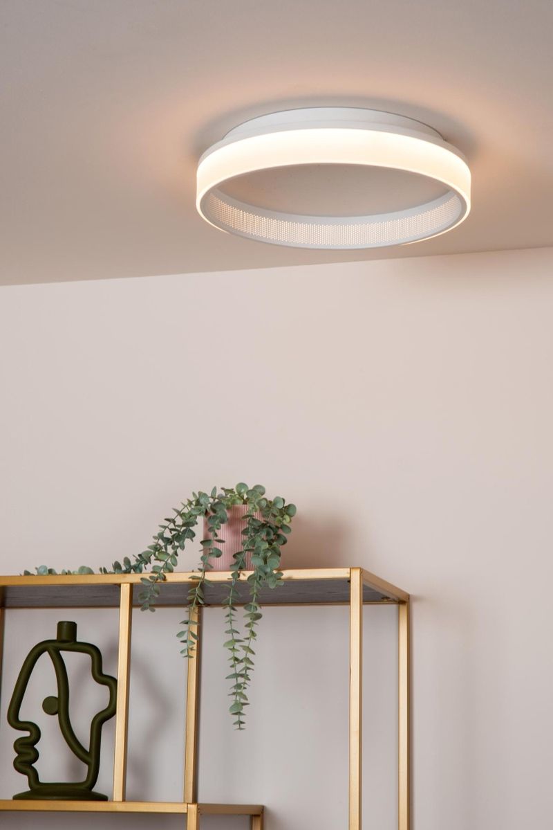 Lucide ESTREJA - Zapustené stropné svietidlo - Ø 40 cm - LED Rozm. - 2500K/3000K - Biela